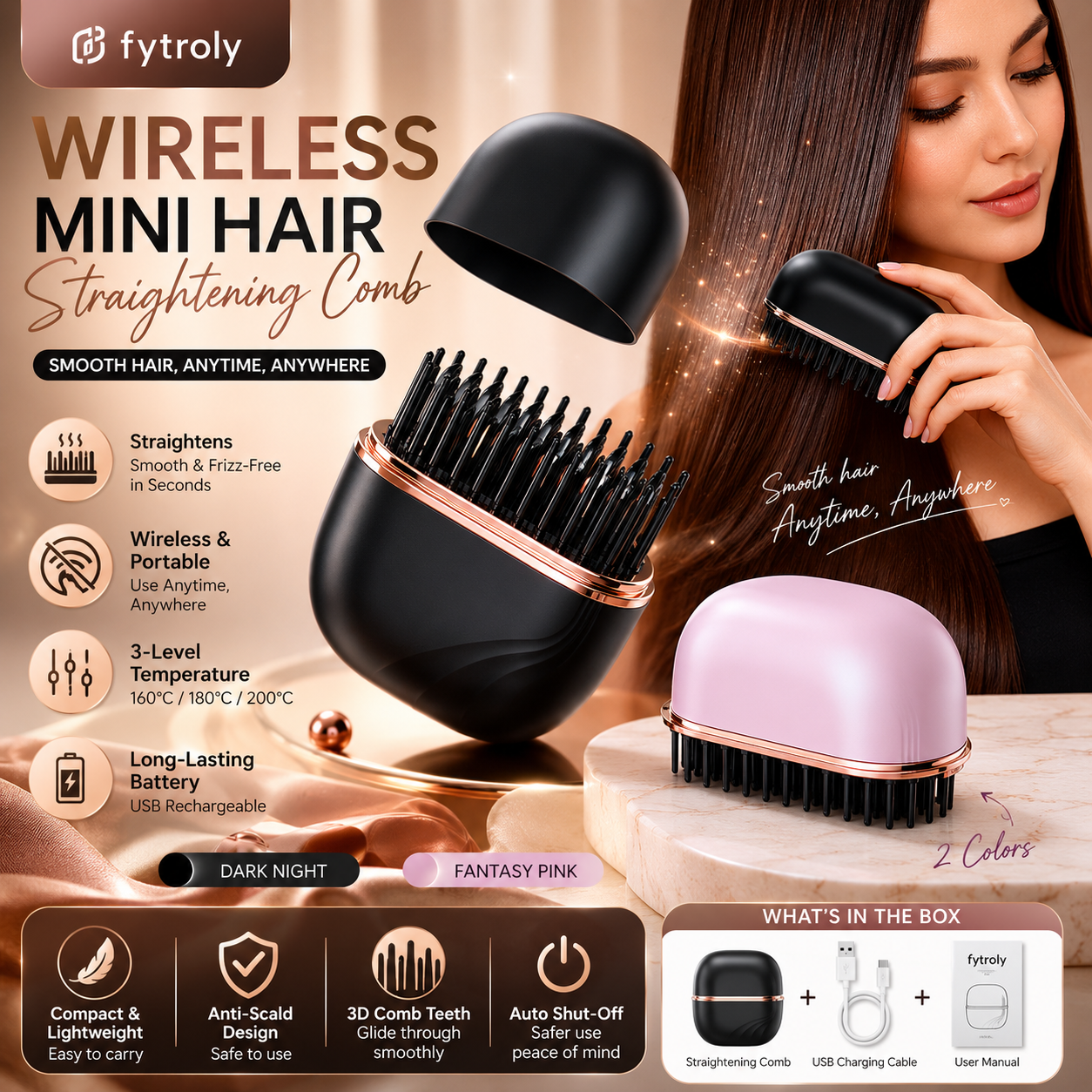 FYTROLY™ Wireless Mini Hair Straightener