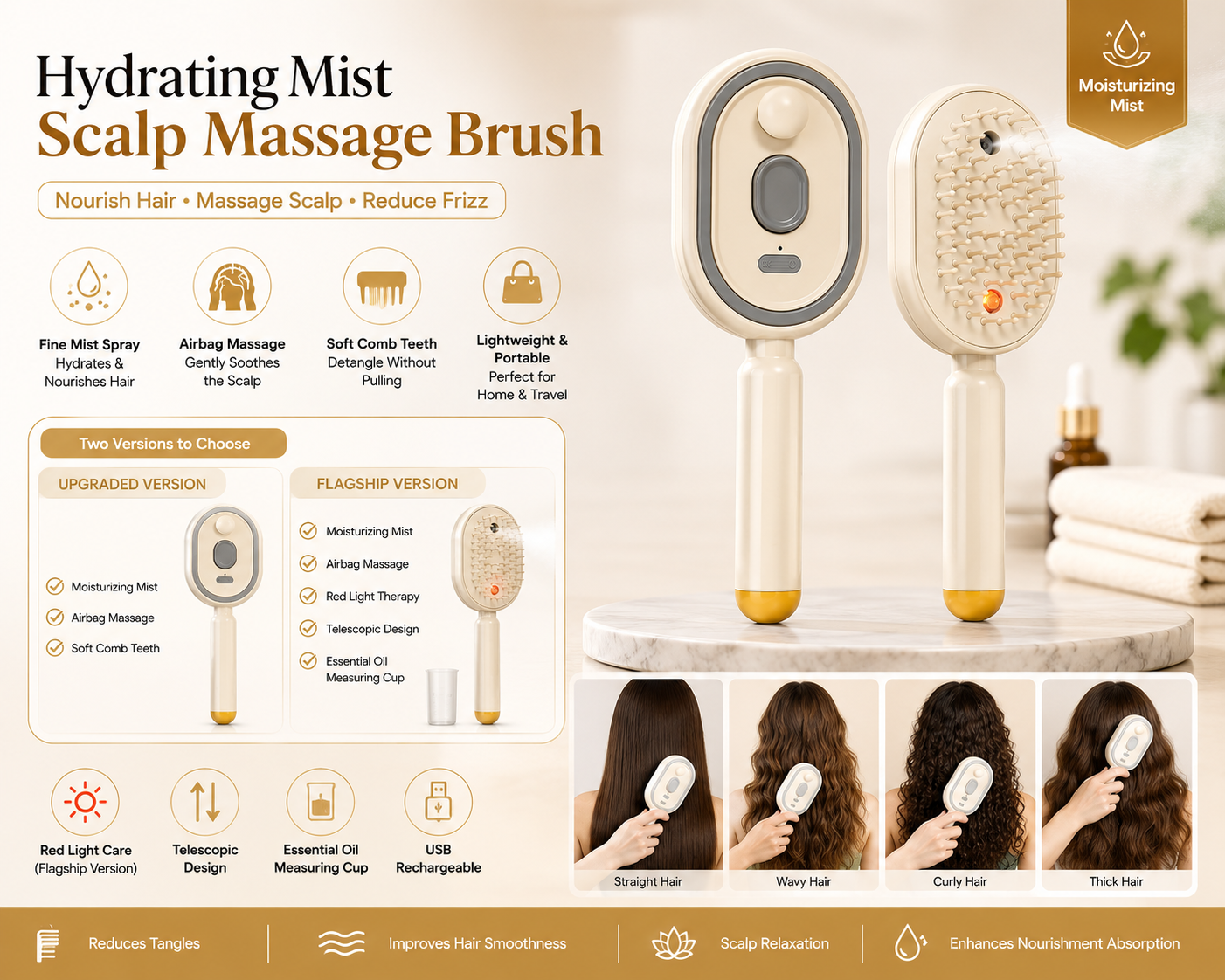 FYTROLY™ Hydrating Mist Scalp Massage Brush